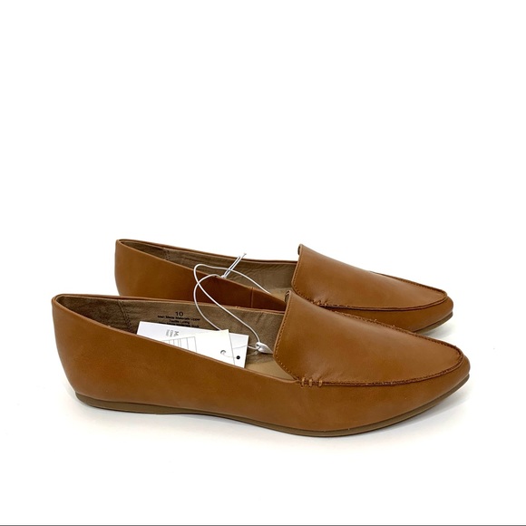 A New Day Micah Cognac Brown Faux Leather Almond Toe Loafers New Nwt Multi Sizes - Picture 11 of 14
